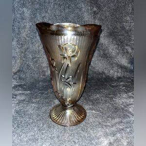 Vintage Jeanette Iris Vase Depression Glass